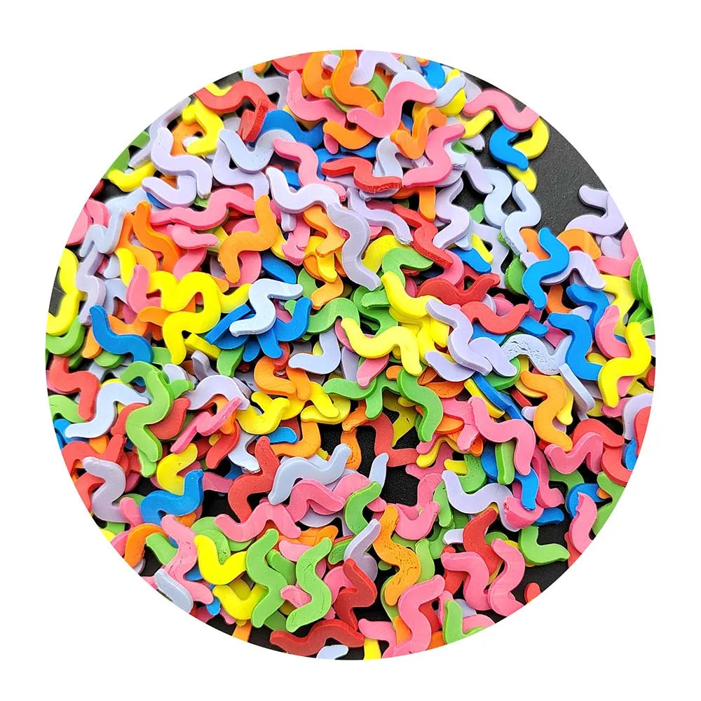 30g/lot New Cartoon Air Balloon Polymer Clay Slices Sprinkles for Slimes Confetti Filling Phone DIY Nail Art Decoration