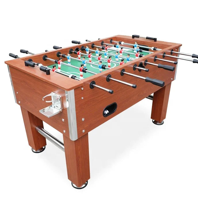 High Quality Factory Wholesale Price MOQ 1pc 55'' MDF Customizable Football Game Kicker Soccer Table 8 Rods 2 Manual Soccer