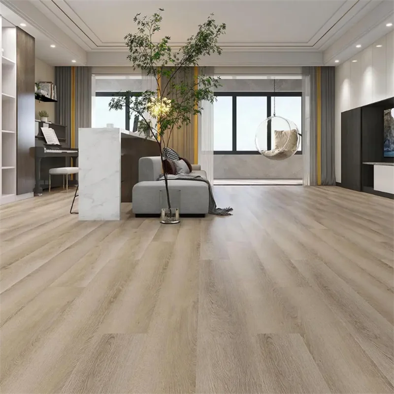 Safe Wood Vaneer Flooring SPC Oak Parquet Flooring Kitchen Living Room SPC Flooring