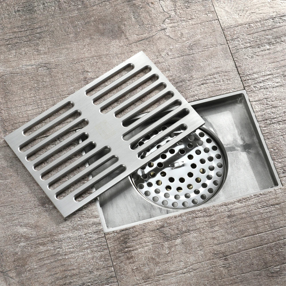 Electroplated Modern Rectangular Brass Shower Floor Drain 24inch 65mm Easy Installation Bathroom Drain