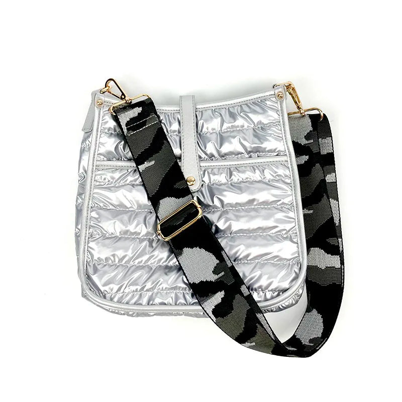 New Fashion Trendy Puffer Coat Bags Ladies Quiltted Nylon Crossbody Messenger Bags Side Bags for Girls Shoulder Lady
