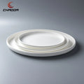 8-20 Inch Pure White Ceramic Oval Plate for Tableware Fish Big Dinner Plate and Wedding Banquet with Customize Print