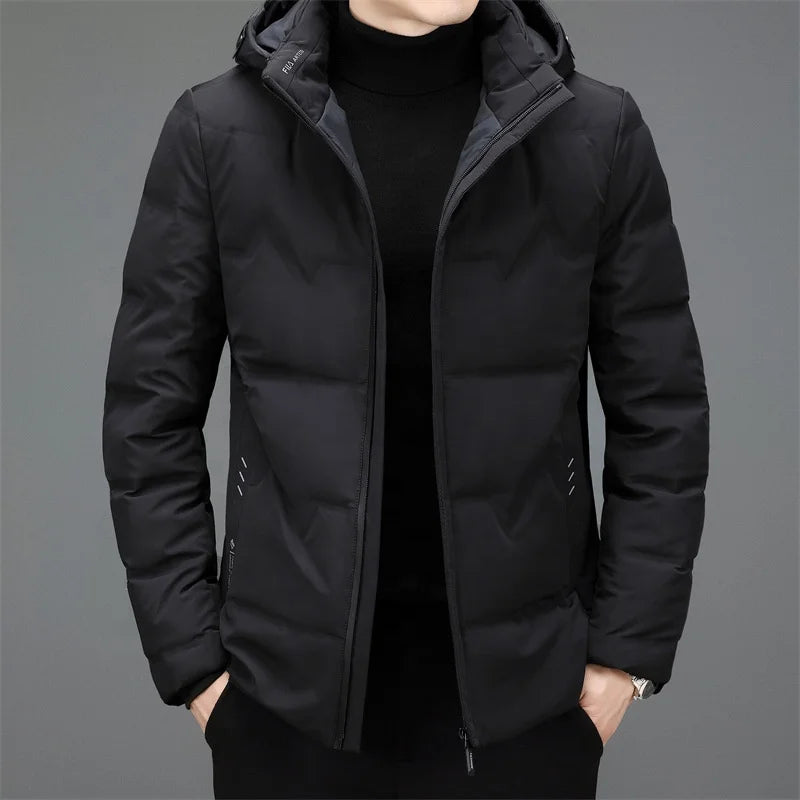 Down Jacket Men Clothing 's Winter s White Duck Warm Business Casual Male Coat Jaqueta Masculina Lq772