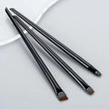 Wholesale 3pcs Flat Head Professional Makeup Brushes for Eye Liner Eyebrow Concealer Application-Super Thin Synthetic Fibre