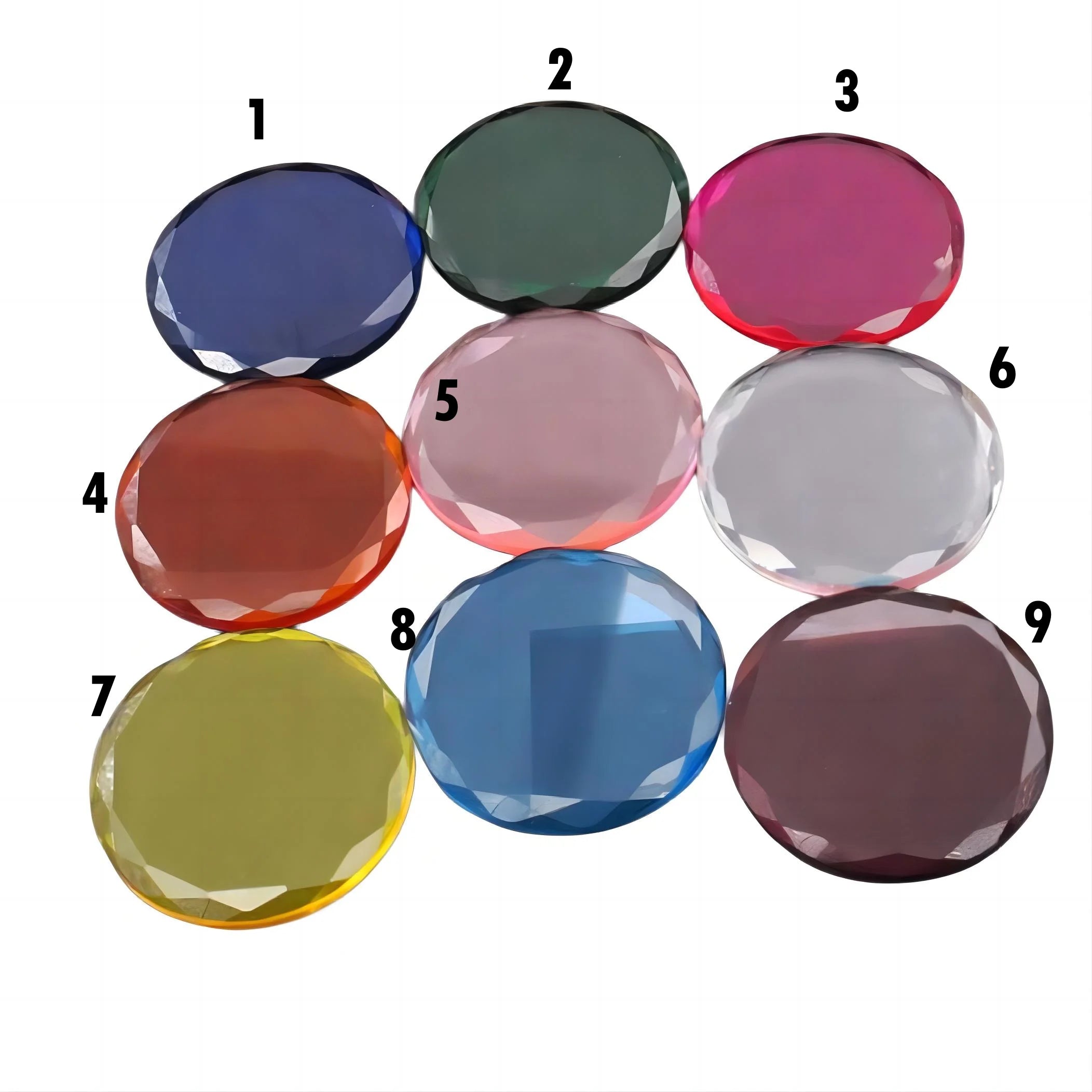 Wholesale High Quality Colorful Glitter Crystal Glass Eyelash Lash Adhesive Glue Holder Pallet