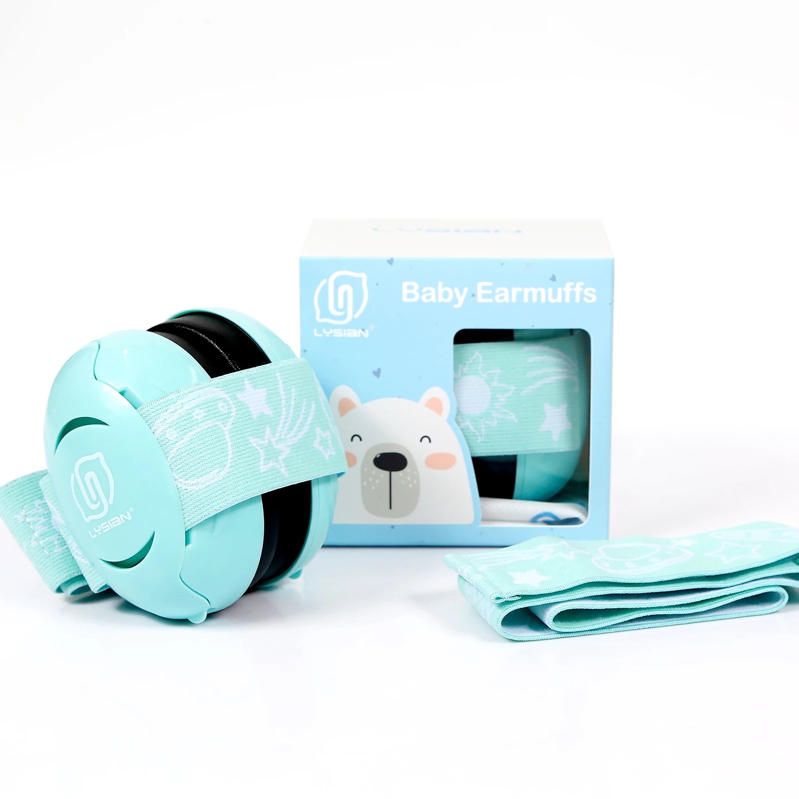 Wholesale Sleeping Baby Infant Comfortable Ear Muff Hearing protection Headband Earmuffs