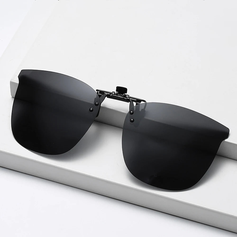 Flip-up 180 TAC Cat Eye Sunglasses Clip on Glasses Polarized