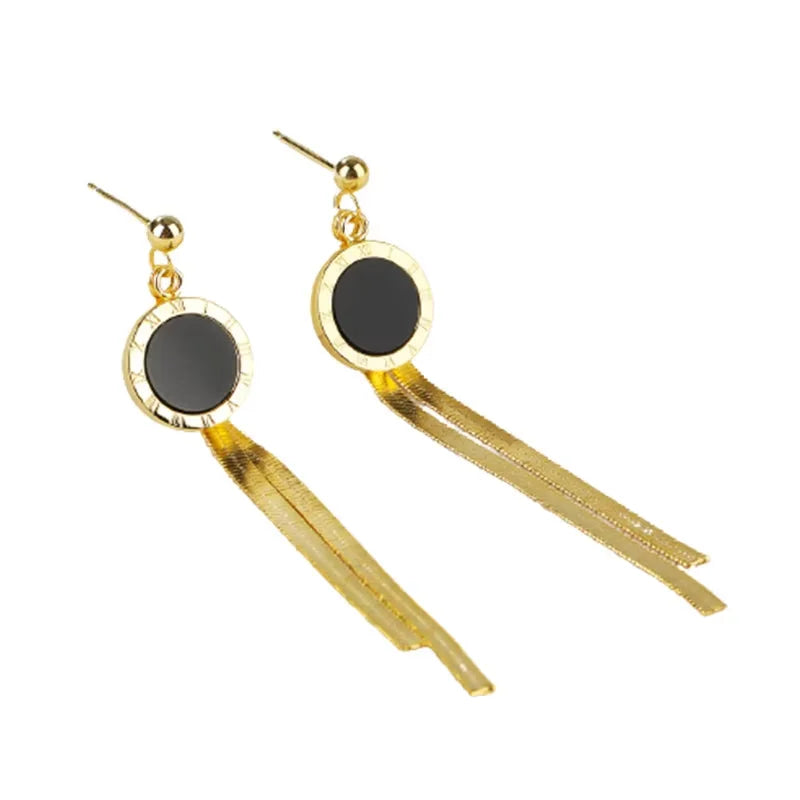 18K Gold Plated Butterfly Shape Simple Classic Drop Earrings Pearl Women's Wedding Party Engagement Great Gift Idea Brass AIJIER