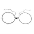 New Design Bracelets for Lover Men Women Magnetic Couple Bracelet Couple Bracelet Silver