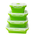 Fiambrera De Silicona 4 Pcs Collapsible Food Collapsible Storage Leakproof Contain Silicone Containers for Food