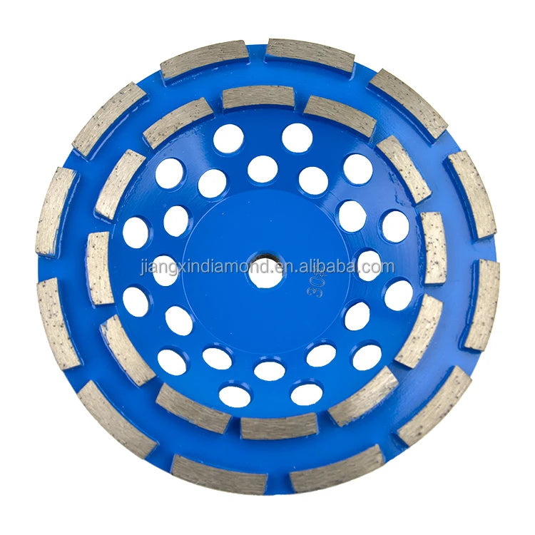TRUESHINE 7inch Diamond Segment High Efficiency Abrasive Disc Grinding Cup Wheel Concrete/Marble/Granite Polishing 16-100# Grit