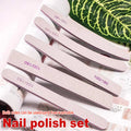 Zebra 100/180 Double Sided Half Moon Nail Buffer Reusable 80/80 Grit with 100/180 Nail File