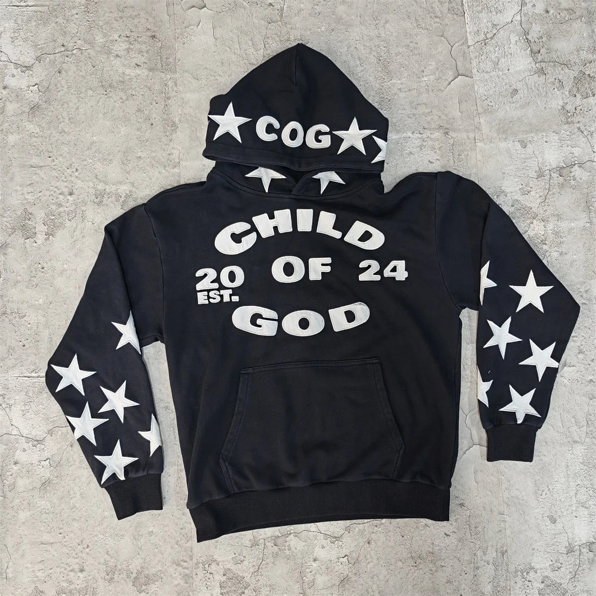 Y2k Streetwear 500 Gsm French Terry Vintage High Quality Cotton Sweatshirt Heavyweight Embroidery Hoodie
