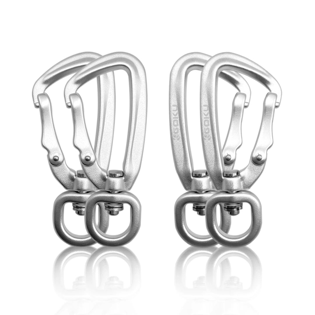 Factory Customized Color Anodized Aluminium Heavy Industry Small Carabiner Hook for Dog Leash Accessories