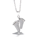 Yaeno Manufacturer Jewelry 925 Sterling Silver Foot Necklace
