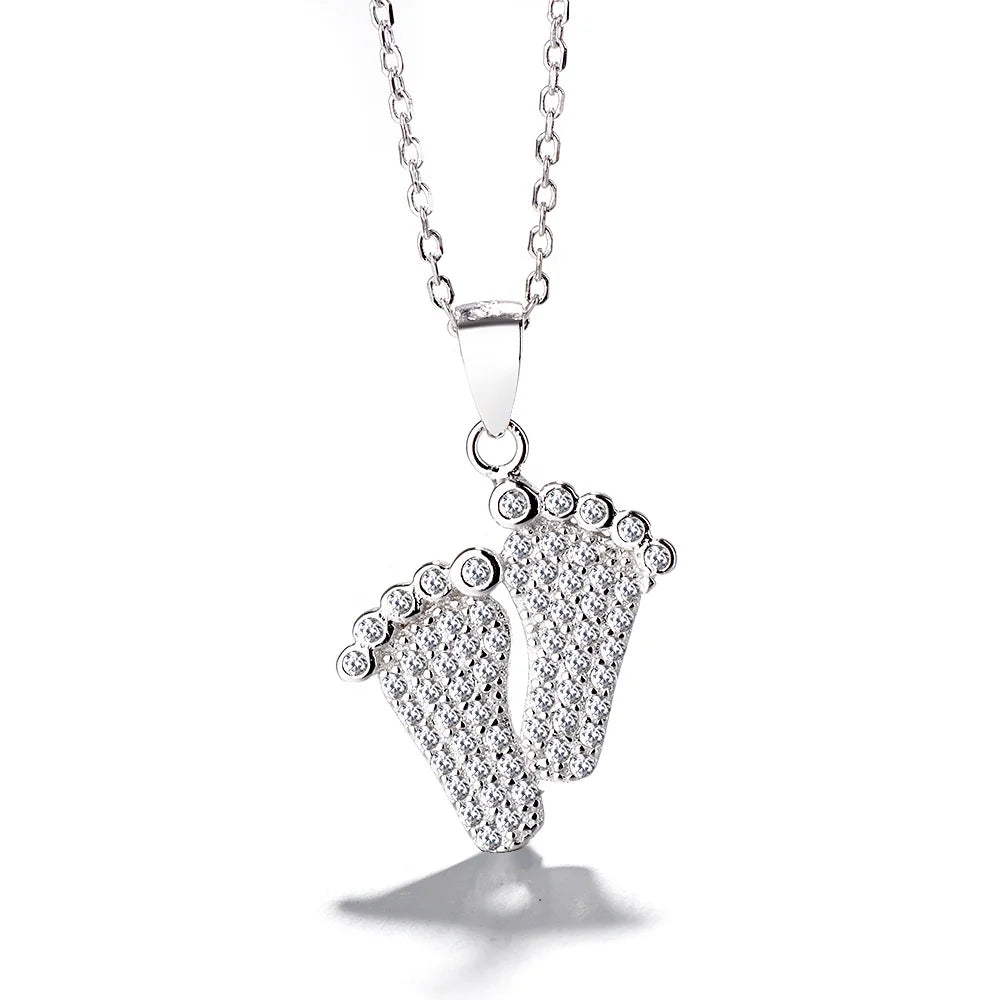 Yaeno Manufacturer Jewelry 925 Sterling Silver Foot Necklace