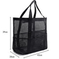 Reinforced Handles Bathroom Shower Bag Beach Mesh Organizer Storage Over the Door Shower Head Hook