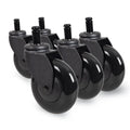 Modern 3 Inch Transparent PU Swivel Caster Wheel for Bedroom Office Furniture School Living Room or Hotel Use