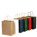 Wholesale Luxury Colored Kraft Paper Shopping Gift Bag with Embossing Hard Luxury Craft Use Custom Logo