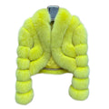 Custom Color Size Long Sleeve Winter Luxury Fur Jackets Women Cropped Real Fox Fur Coat
