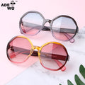ADE WU STY2015M Retro Trendy Round Frame Sunglasses Women Vintage Famous Brand Lentes De Sol Custom Logo UV400 Sun Glasses Male