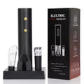 Electronic Gadgets 2025 USB Rechargeable Electric Wine Opener Set with Storage Base 5 in 1 Wine Opener Set for Promotion