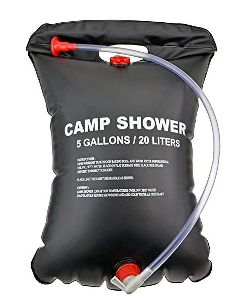 Wholesale Solar Energy Heated Shower Pipe Bag Portable Camping Shower Bag Outdoor Overnight Travel Water Bag Shower