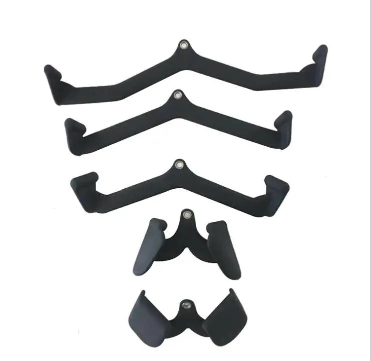 2022 Hot Sale Black Pulley Pulldown Fitness Accessories Set 5PCS 8PCS Mag Grip Hand Grips High Low Pulley Bar