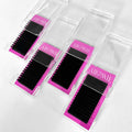 Abonnie Mega Volume Cashmere Lash Extension Supplies Silk Matte Black Lash Trays Wholesale Mink Individual Eyelash Extensions