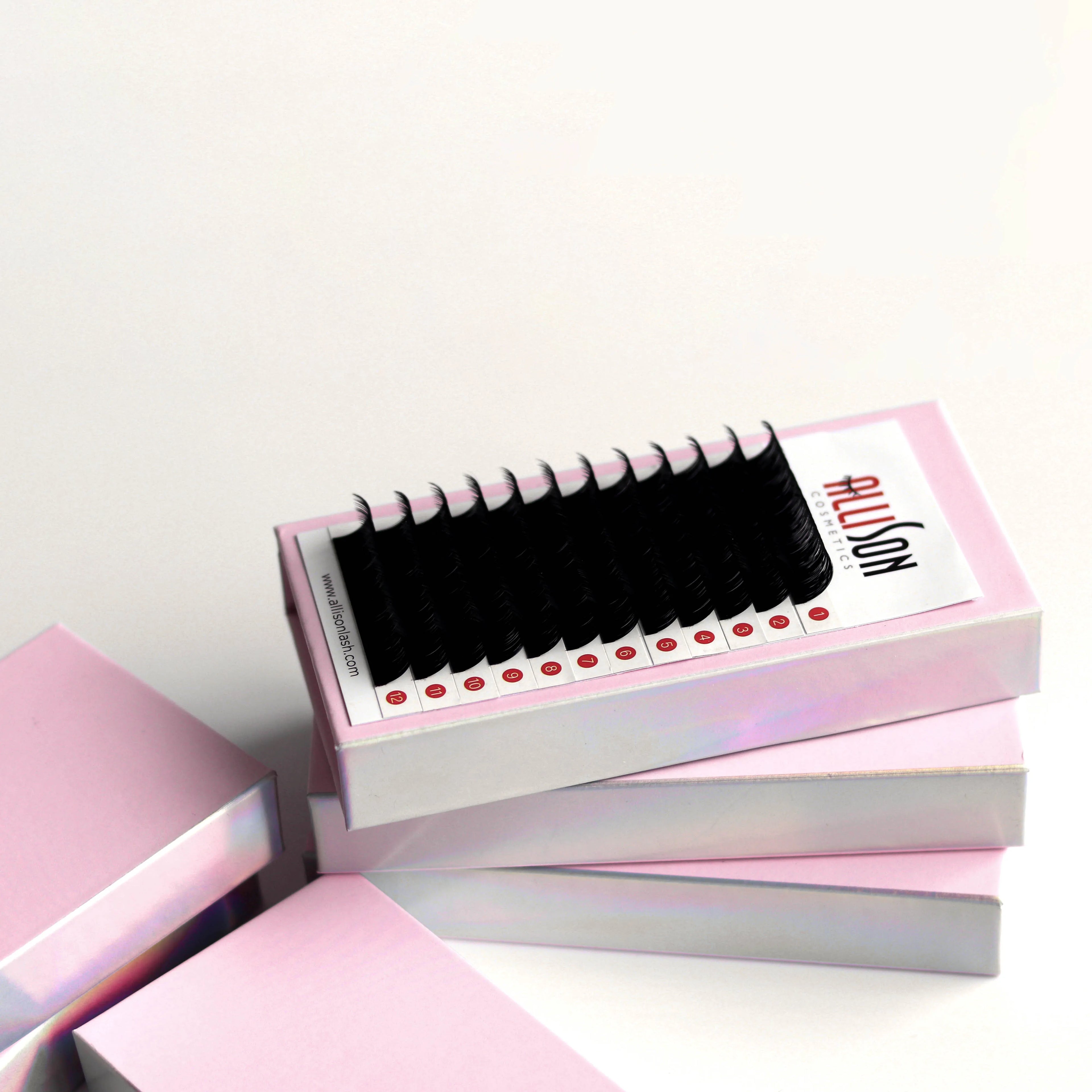 Allison Matte Dark Black Volume Lash Extensions Professional 5-25mm 0.03 0.05 0.07 0.15 Cashmere Eyelash Extensions Supplies