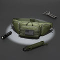 AYPPRO Unisex Outdoor Waist Bag for Hiking Tactical Fishing Belt Portable Functional Zipper Colorful Printed Travel Shoulder Bag