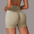 Custom Ladies Nylon Spandex Scrunch Butt Shorts Print Blank Gym Sports Running Yoga Fitness Seamless Butt Lifting Shorts Women