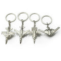 Laser Engraving Logo Airliners Fighter Plane Warplane Helicopter Keyring Bomber Aircraft Key Chain 3D Metal Airplane KeyChain