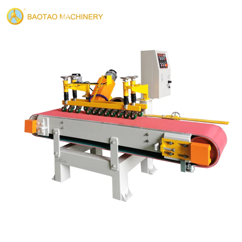 BAOTAO Large Size 45 Degree Granite Stone Tile Cutting Machine 1200mm Max Length Edge for Chamfering Polishing Motor Core