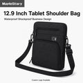 Custom Logo 12.9 Inch Tablet Shoulder Bag Waterproof Vertical Laptop Sleeve Case for iPad Pro Men Business Carrying Bag