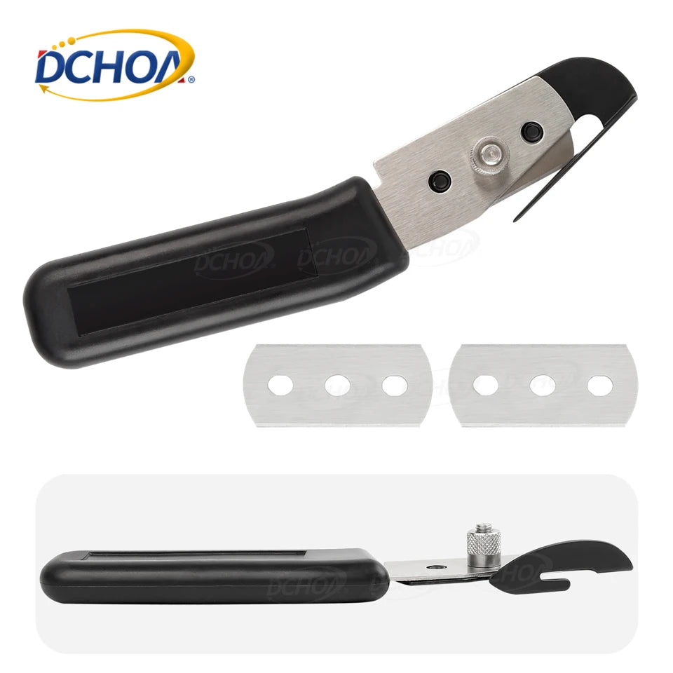 DCHOA Hot Sale Safety Sliding Car Hands Tools Vinyl Wrap Cutter Paper Cutting Knife with PTFE Coating