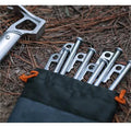 IRONDONKEY 12cm Tent Pegs and Mallets Outdoor Travel Tent Peg Camping Accessories
