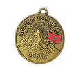 Coustmized Mount Toubkal Medals Zinc Alloy Gold Plating High Quality 70 mm Diameter Medal