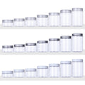 PET Cream Jar Round Empty Candle Wholesale Cosmetic Plastic Packaging Containers Jar with Lid