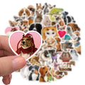 Cute 52pcs Funny Animal Graffiti Decorative Waterproof Stickers Set for DIY Skateboard Guitar Suitcase Decor Kids Gift Idea