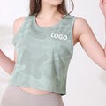 Brand Supplier Crew Neck Breathable Quick Dry Camouflage Womens Workout Shirt Training Sports Vest Yoga Gym Tank Top