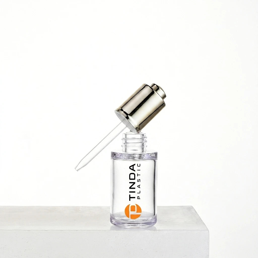 Wholesale Single Wall Empty Plastic 30ml Toner Bottle PETG Pump Sprayer Screen Printed Skin Care Serum Lotion Cream Eye Cream