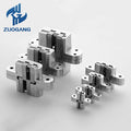 Zuogang 180 Degree Concealed Hinge Invisible Cross Hinge Heavy Duty Adjustable Hidden Door Hinge