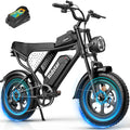 Ridstar 48v 20ah 16 Inch Fat Boy Ebike Electric Dirt Mountain Bike for Children 12 Years Kids Boy for Kids of 10 - 14 Years Boy