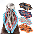 New Fashion Retro Printing 90 * 90 Satin Large Square Scarves and Scarves Wholesale in Stock Women Scarf Custom