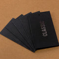 Customized Private Hang Tag for Jewelry and Garments Thick Coated Paper Swing Hangtag with Rope Premium Care Tag