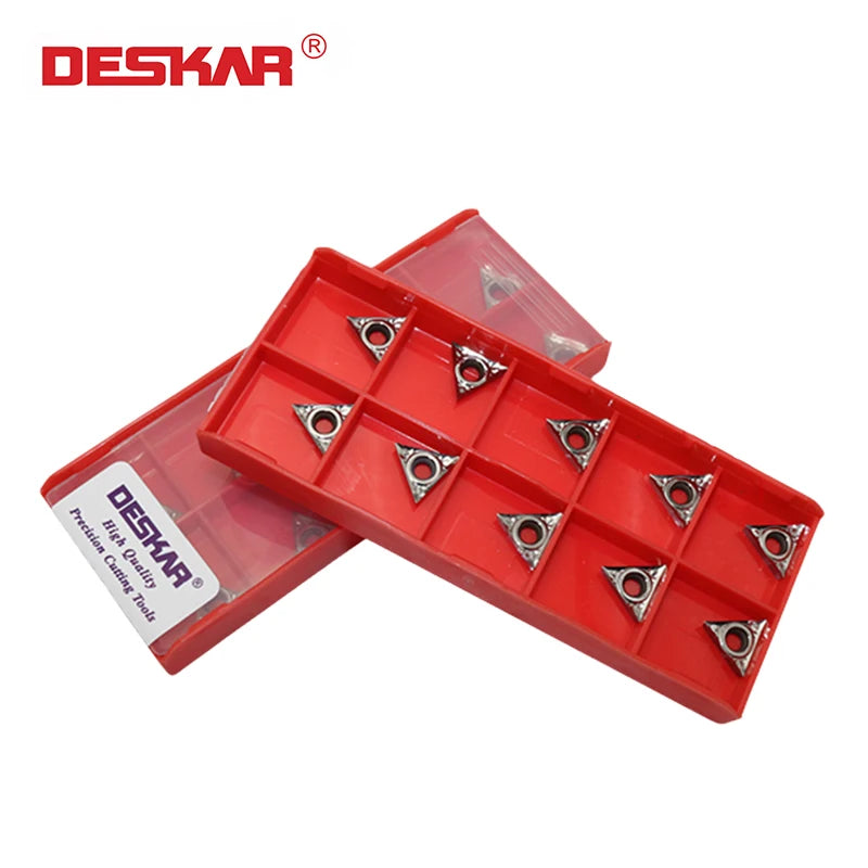 DESKAR CNC Lathe Turning Tools with Carbide Inserts Machining Aluminum Special Blade TCGT090204-AL K10 Customizable OEM Support