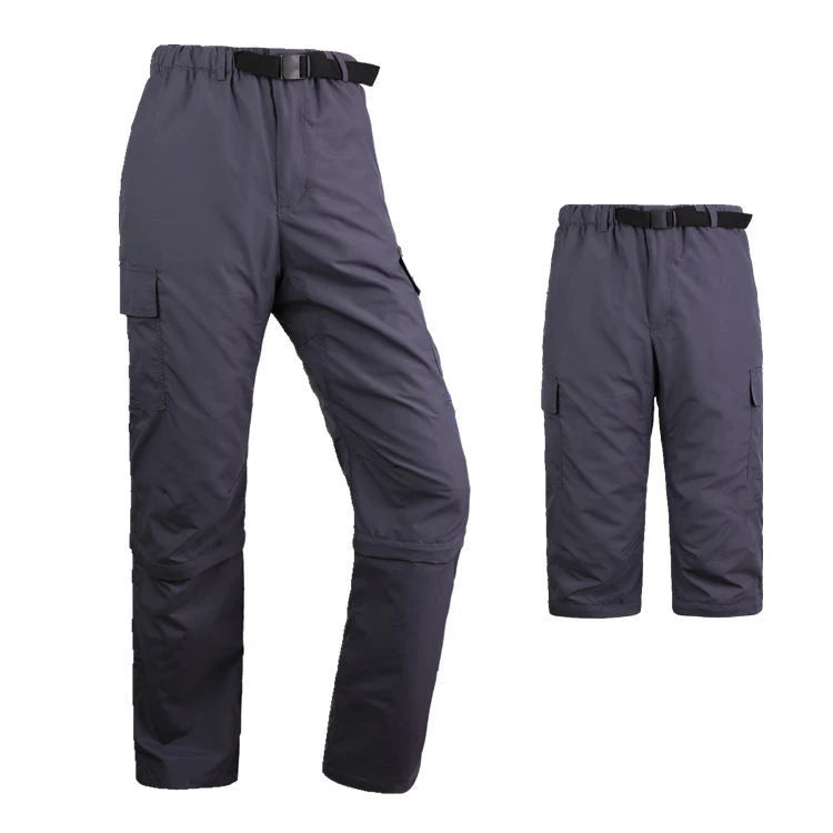 Multifunction Men's Quick Dry Detachable Tactical Pants Trousers Sport Fans Worker Cargo Outdoor Short Pant for Hunting