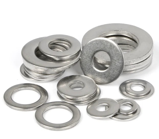DIN 125 Various Sizes Stainless Steel 201/304/316 Flat Washers OEM Customized Large Size