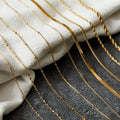 45 50 60 Cm Custom Petal Bamboo O-shaped Chain Necklace Snake Chain Stainless Steel Gold Plated Necklace